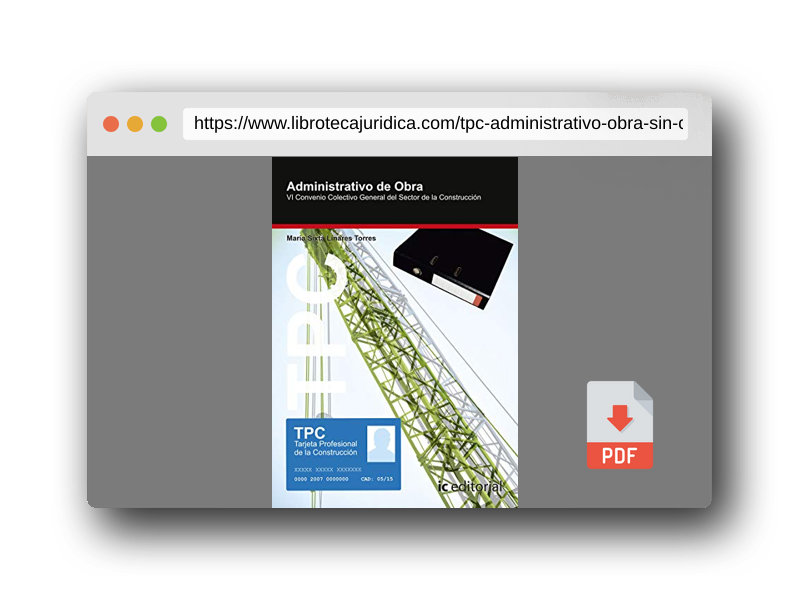 Vista previa del PDF del libro TPC - Administrativo de obra (SIN COLECCION)