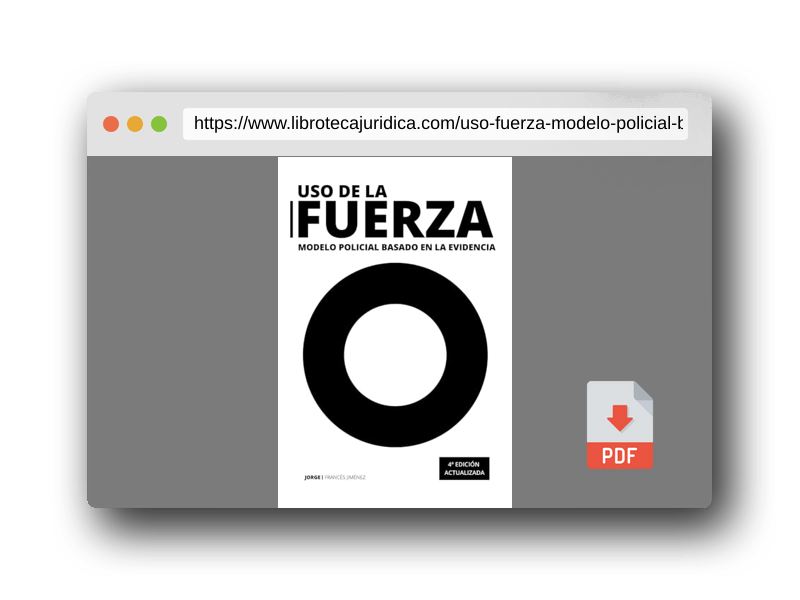 Vista previa del PDF del libro Uso de la fuerza: Modelo policial basado en la evidencia