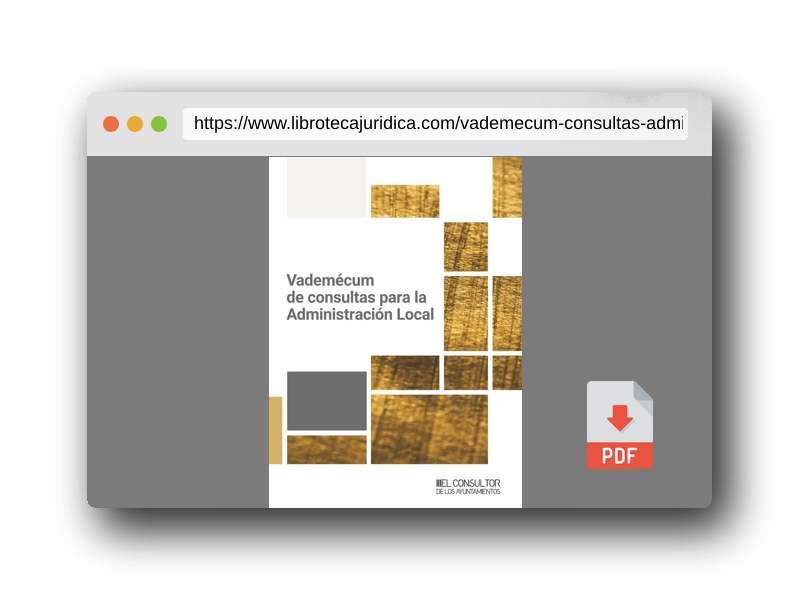 Vista previa del PDF del libro Vademécum de consultas para la Administración Local (SIN COLECCION)