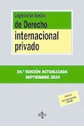 Portada del libro: Legislación básica de Derecho Internacional privado (Derecho - Biblioteca de Textos Legales)