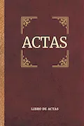 Portada del libro: Libro de Actas: Asociaciones, comunidades de vecinos, Fundaciones y Sociedades- A4 (Constitución de sociedad)