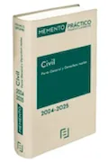 Portada del libro: Memento Civil. Parte general y Derechos reales 2024-2025 (MANUALES)