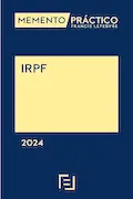Portada del libro: Memento IRPF 2024 (MANUALES)