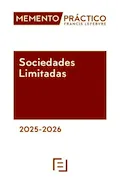 Portada del libro: Memento Sociedades Limitadas 2025-2026 (MANUALES)
