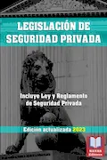Portada del libro: LEGISLACIÓN DE SEGURIDAD PRIVADA. Incluye Ley y Reglamento de Seguridad Privada. Edición actualizada.: Ley 5/2014, de 4 de abril, de Seguridad ... aprueba el Reglamento de Seguridad Privada.