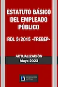 Portada del libro: ESTATUTO BÁSICO DEL EMPLEADO PÚBLICO. RDL 5/2015 (TREBEP). Legislación Actual.