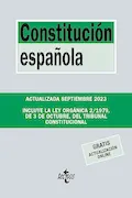 Portada del libro: Constitución Española (Derecho - Biblioteca de Textos Legales)