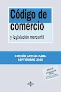 Portada del libro: Código de Comercio: y legislación mercantil (Derecho - Biblioteca de Textos Legales)