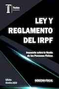 Portada del libro: LEY Y REGLAMENTO DEL IRPF. Textos LEGALES. DERECHO FISCAL.: Impuesto sobre la Renta de las Personas Físicas.
