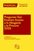 Portada del libro: Manual Preguntas Test Acceso a la Abogacía y la Procura 2025