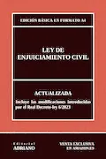 Portada del libro: Ley de Enjuiciamiento Civil: Actualizada - Edición básica en formato A4