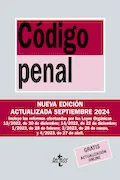 Portada del libro: Código Penal: Ley Orgánica 10/1995, de 23 de noviembre (Derecho - Biblioteca de Textos Legales)