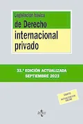 Portada del libro: Legislación básica de Derecho Internacional privado (Derecho - Biblioteca de Textos Legales)