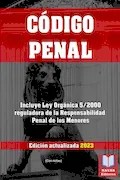Portada del libro: CÓDIGO PENAL (Con notas). Incluye Ley Orgánica 5/2000 reguladora de la Responsabilidad Penal de los Menores. Edición actualizada.: Formato 8,5”x11”