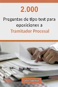 Portada del libro: Oposiciones a Tramitador Procesal: 2.000 Preguntas de Tipo Test Resueltas para Preparar el Examen