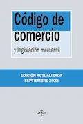 Portada del libro: Código de Comercio: y legislación mercantil (Derecho - Biblioteca de Textos Legales)