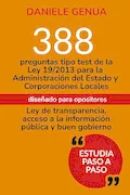 Portada del libro: LEY 19/2013 DE TRANSPARENCIA, ACCESO A LA INFORMACION PUBLICA Y BUEN GOBIERNO: 388 preguntas tipo test para opositores ordenadas faciles de memorizar (Derecho juridico) (Aprobar oposiciones)