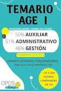 Portada del libro: OPOSTIME. TEMARIO COMÚN DE LA ADMINISTRACIÓN GENERAL DEL ESTADO (AGE) PARA AUXILIAR, ADMINISTRATIVO Y GESTIÓN: Formato resumido y esquematizado para ... su memorización (PREPARACIÓN OPOSICIONES AGE)