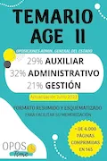 Portada del libro: OPOSTIME. TEMARIO AGE II. OPOSICIONES A LA ADMINISTRACIÓN GENERAL DEL ESTADO PARA AUXILIAR, ADMINISTRATIVO Y GESTIÓN: Formato resumido y esquematizado ... su memorización (PREPARACIÓN OPOSICIONES AGE)