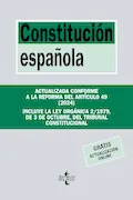 Portada del libro: Constitución Española (Derecho - Biblioteca de Textos Legales)