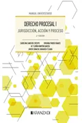 Portada del libro: Derecho Procesal I: Jurisdicción, acción y proceso (Manuales)