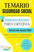 Portada del libro: OPOSTIME. TEMARIO ESPECÍFICO SEGURIDAD SOCIAL: Formato resumido y esquematizado para facilitar su memorización (PREPARACIÓN OPOSICIONES SEGURIDAD SOCIAL)