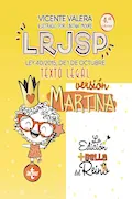 Portada del libro: LRJSP Versión Martina: Ley 40/2015 de 1 de octubre. Texto Legal (Derecho - Práctica Jurídica)