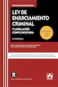 Portada del libro: Ley de Enjuiciamiento Criminal y Legislación Complementaria: Contiene concordancias, modificaciones resaltadas, índice analítico y legislación complementaria (TEXTO LEGAL BASICO)