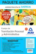 Portada del libro: Paquete Ahorro Tramitación Procesal y Administrativa (turno libre). Ahorra 91 € (incluye Temario volúmenes 1, 2 y 3; Test; Supuestos prácticos ... Simulacros de examen y acceso Campus Oro)