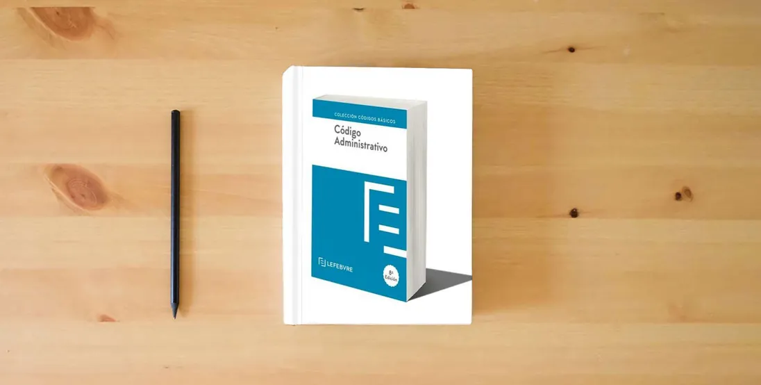The book Código Administrativo 8ª EDC.: Código Básico (Códigos Básicos)} is on the table