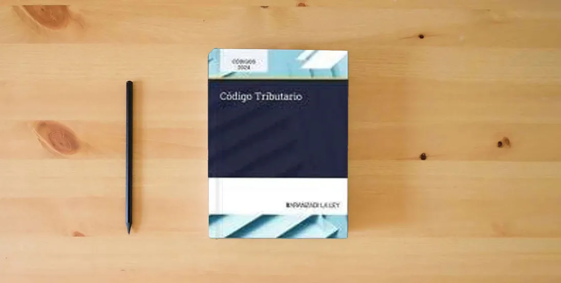 The book Código Tributario} is on the table