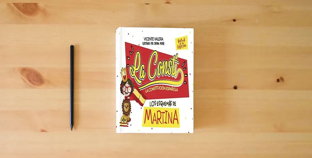 The book Constitución Española. Los esquemas de Martina (Derecho - Práctica Jurídica)} is on the table