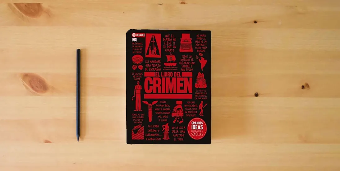 The book El libro del Crimen: 17 (Grandes Libros)} is on the table