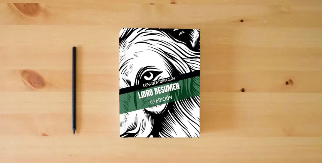 The book LIBRO RESUMEN: 5ª EDICIÓN} is on the table