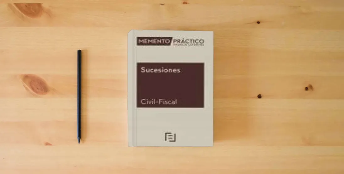 The book Memento Sucesiones (Civil-Fiscal) 2024 (MANUALES)} is on the table