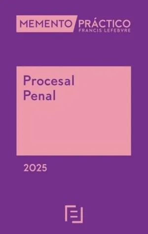 Portada del Libro: Memento Procesal Penal 2025 (MANUALES)