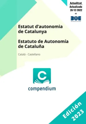 Portada del Libro: Estatut d’autonomia de Catalunya: Estatuto de Autonomía de Cataluña
