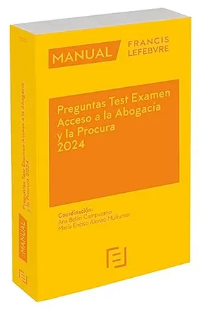 Portada del Libro: Manual Preguntas Test Acceso a la Abogacía y la Procura 2024 (MEMENTO PRACTICO)