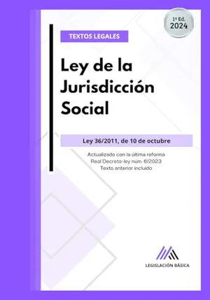 Portada del Libro: Ley de la Jurisdicción Social: Legislación Básica actualizada. Textos legales