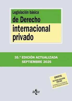 Portada del Libro: Legislación básica de Derecho Internacional privado (Derecho - Biblioteca de Textos Legales)