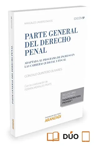 Portada del Libro: Parte General del Derecho Penal (Manuales)