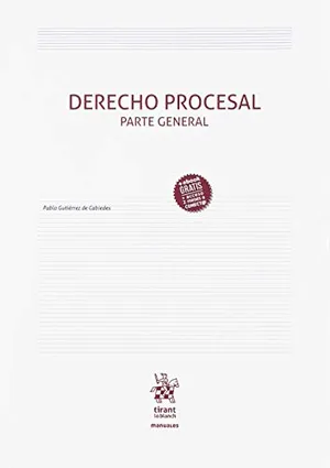 Portada del Libro: Derecho Procesal Parte General (Manuales de Derecho Procesal)