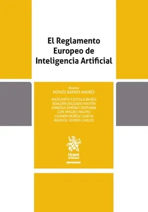 Portada del Libro: El Reglamento Europeo de Inteligencia Artificial (Reformas)