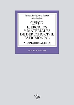 Portada del Libro: Ejercicios y materiales de Derecho Civil Patrimonial (Derecho - Biblioteca Universitaria de Editorial Tecnos)