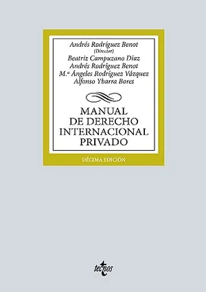 Portada del Libro: Manual de Derecho Internacional privado (Derecho - Biblioteca Universitaria de Editorial Tecnos)