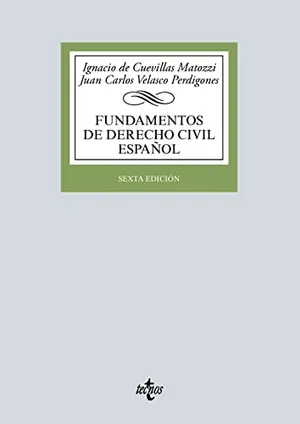 Portada del Libro: Fundamentos de Derecho Civil español (Derecho - Biblioteca Universitaria de Editorial Tecnos)