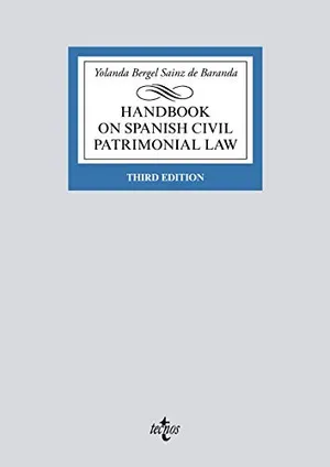 Portada del Libro: Handbook on Spanish Civil Patrimonial Law (Derecho - Biblioteca Universitaria de Editorial Tecnos)