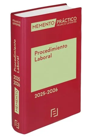 Portada del Libro: Memento Procedimiento Laboral 2025-2026 (MANUALES)