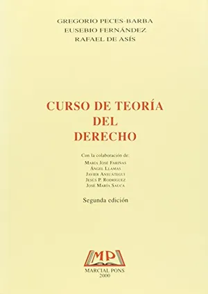 Portada del Libro: Curso De Teoria Del Derecho (Manuales (marcial Pons))