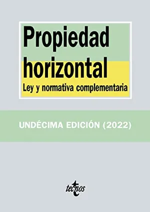 Portada del Libro: Propiedad horizontal: Ley y normativa complementaria (Derecho - Biblioteca de Textos Legales)